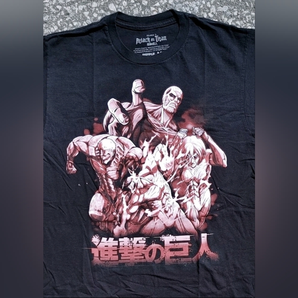 2018 Attack on Titan 2 Manga Anime Print T-Shirt (M)